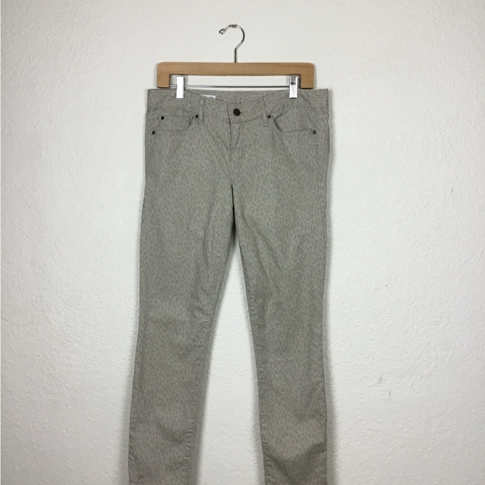 Gap Jeans Size 29 Womens Skinny Denim Animal Print Cotton Ten Casual Ankle Pants